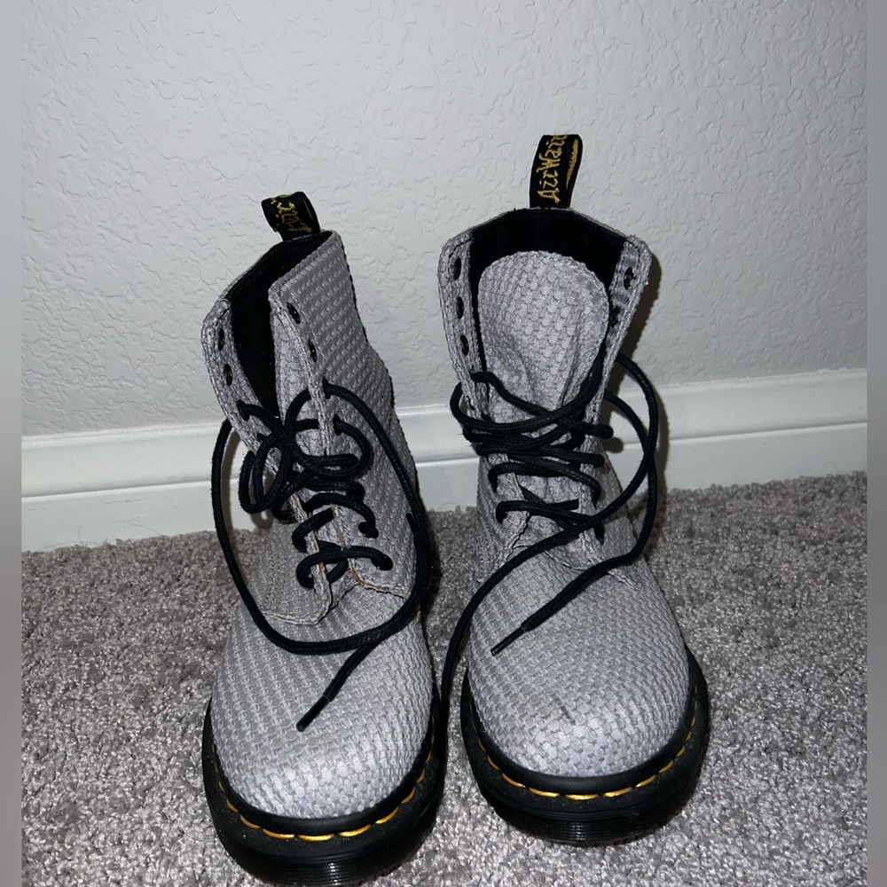 Gray Dr. Martens